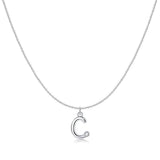 Initial Glitter Necklace