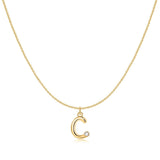 Initial Glitter Necklace