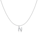 Initial Glitter Necklace