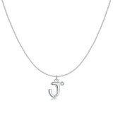 Initial Glitter Necklace