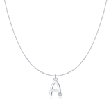 Initial Glitter Necklace