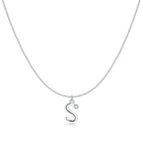 Initial Glitter Necklace