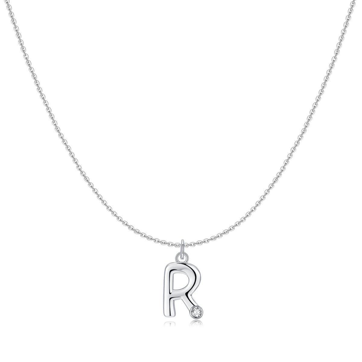 Initial Glitter Necklace