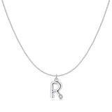Initial Glitter Necklace