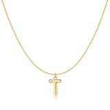 Initial Glitter Necklace