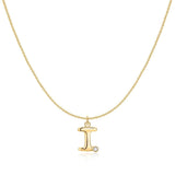 Initial Glitter Necklace