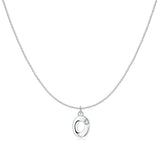 Initial Glitter Necklace