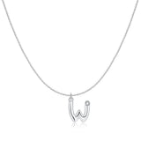 Initial Glitter Necklace