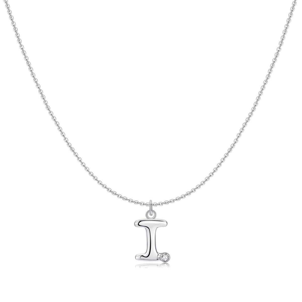 Initial Glitter Necklace