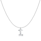 Initial Glitter Necklace