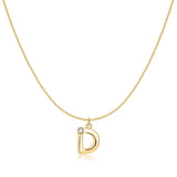 Initial Glitter Necklace