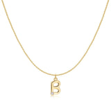 Initial Glitter Necklace