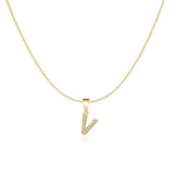 Sparkling Letter Necklace