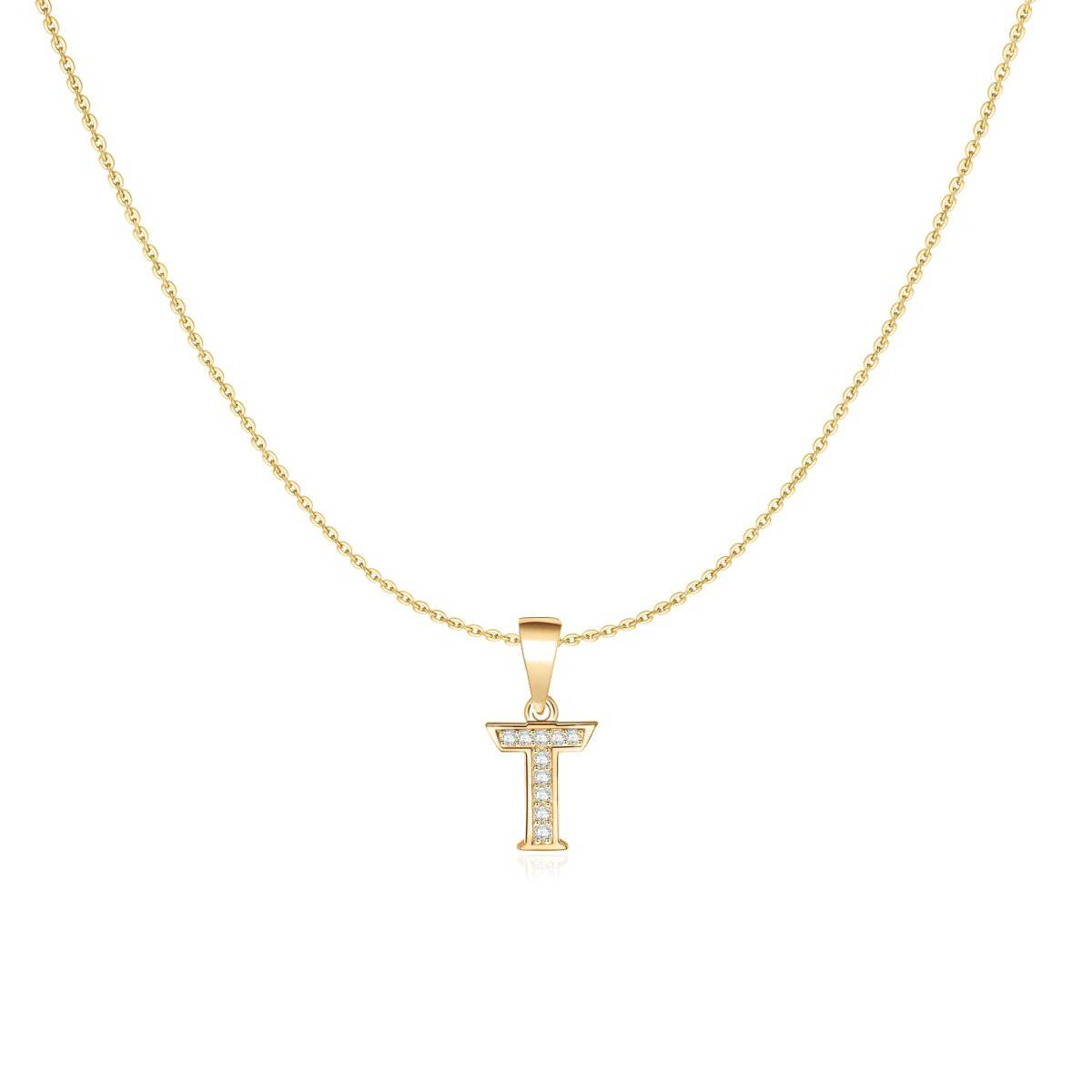 Sparkling Letter Necklace