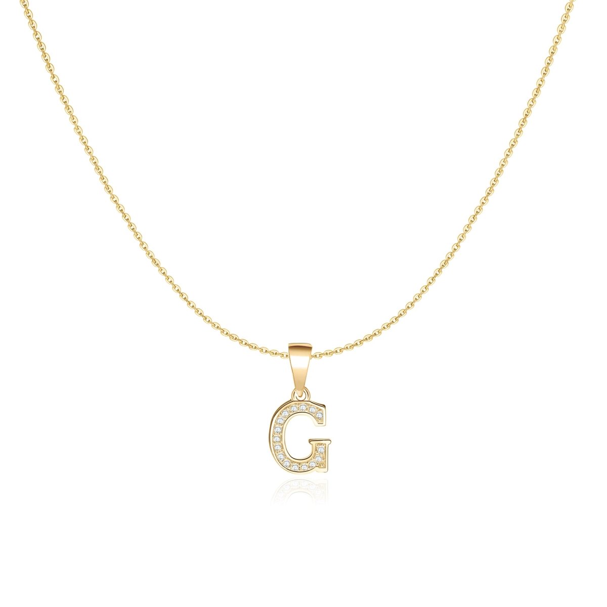 Sparkling Letter Necklace
