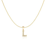 Sparkling Letter Necklace