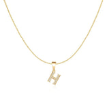 Sparkling Letter Necklace