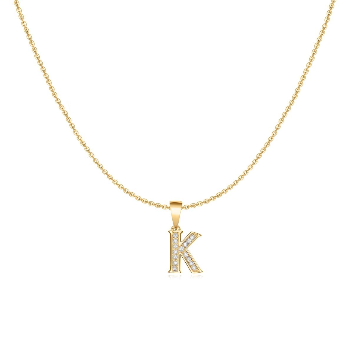 Sparkling Letter Necklace