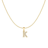 Sparkling Letter Necklace