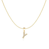 Sparkling Letter Necklace