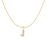 Sparkling Letter Necklace