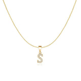 Sparkling Letter Necklace