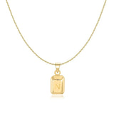 Initial Bar Pendant