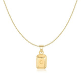 Initial Bar Pendant