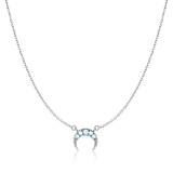 Crescent Moon Crystal Necklace