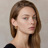 Grooved Hoop Earrings