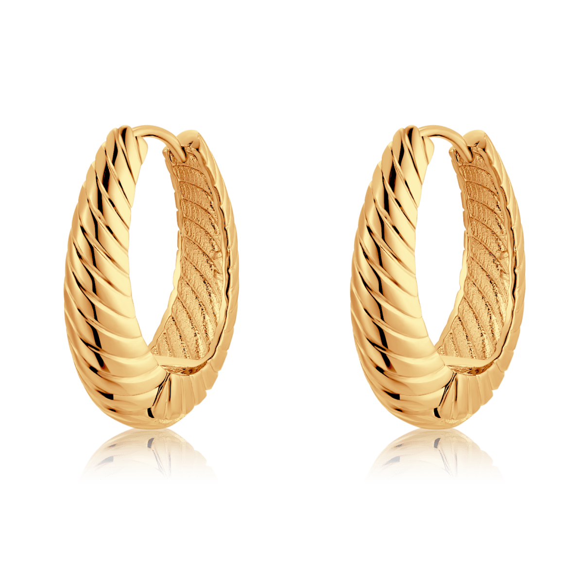 Textured Hoop Earrings