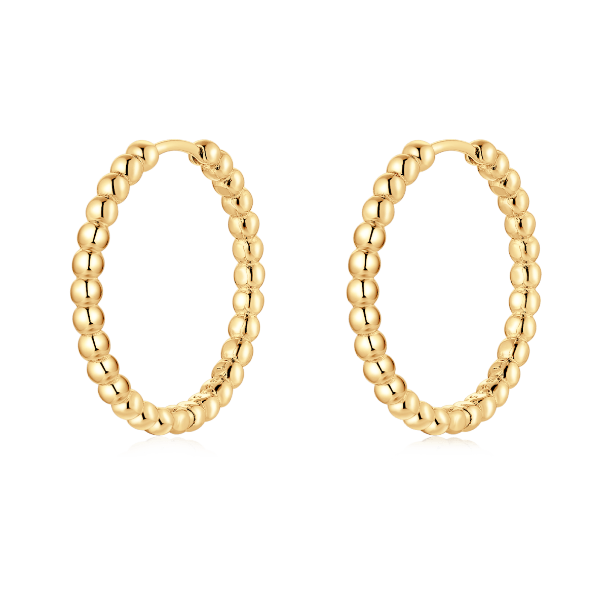 Hoop Earrings with Balls