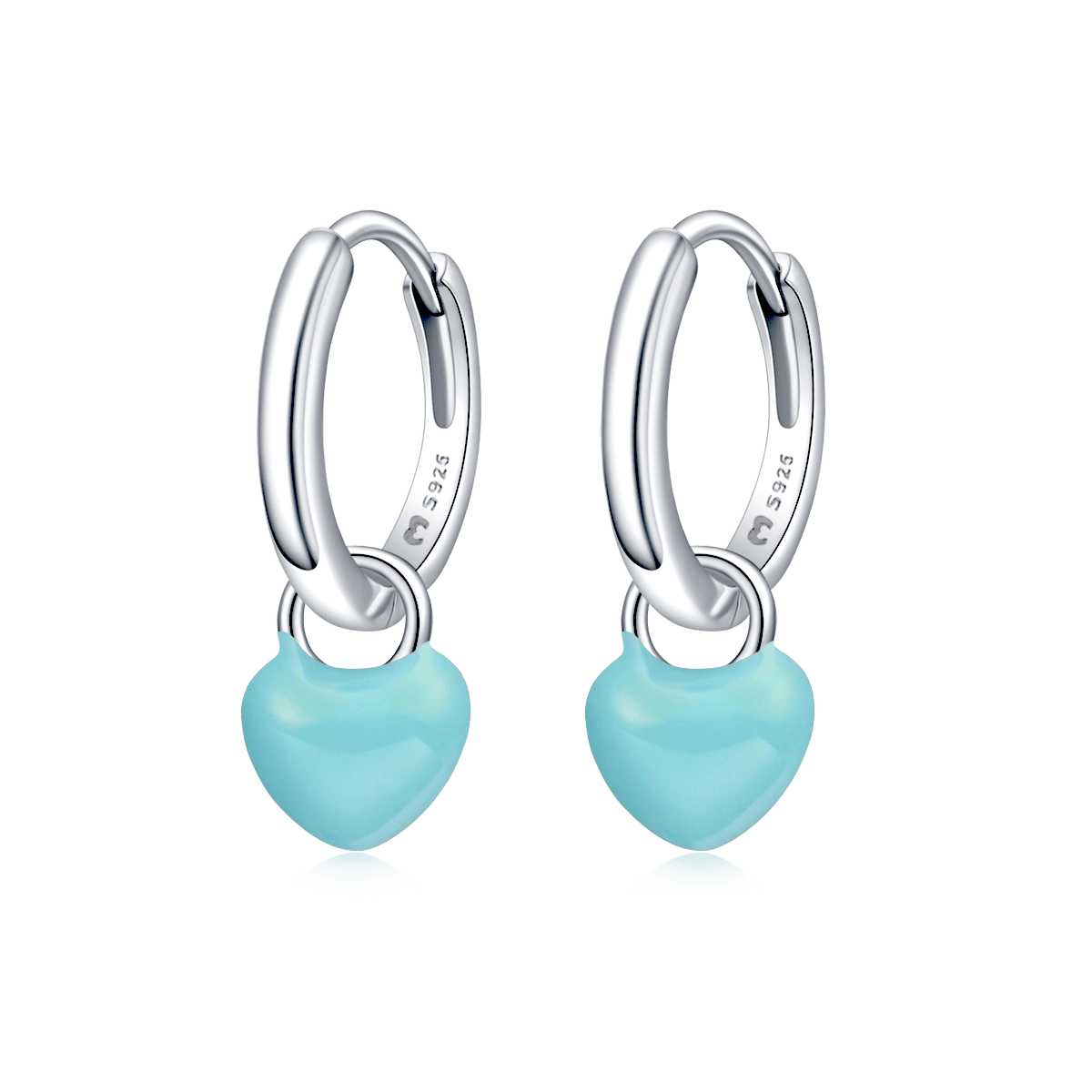 Heart Hoop Earrings