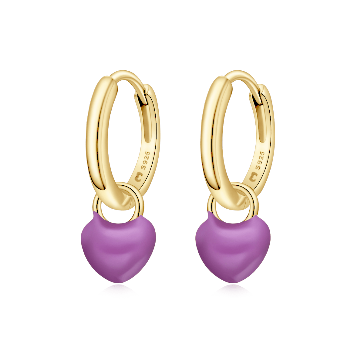 Heart Hoop Earrings