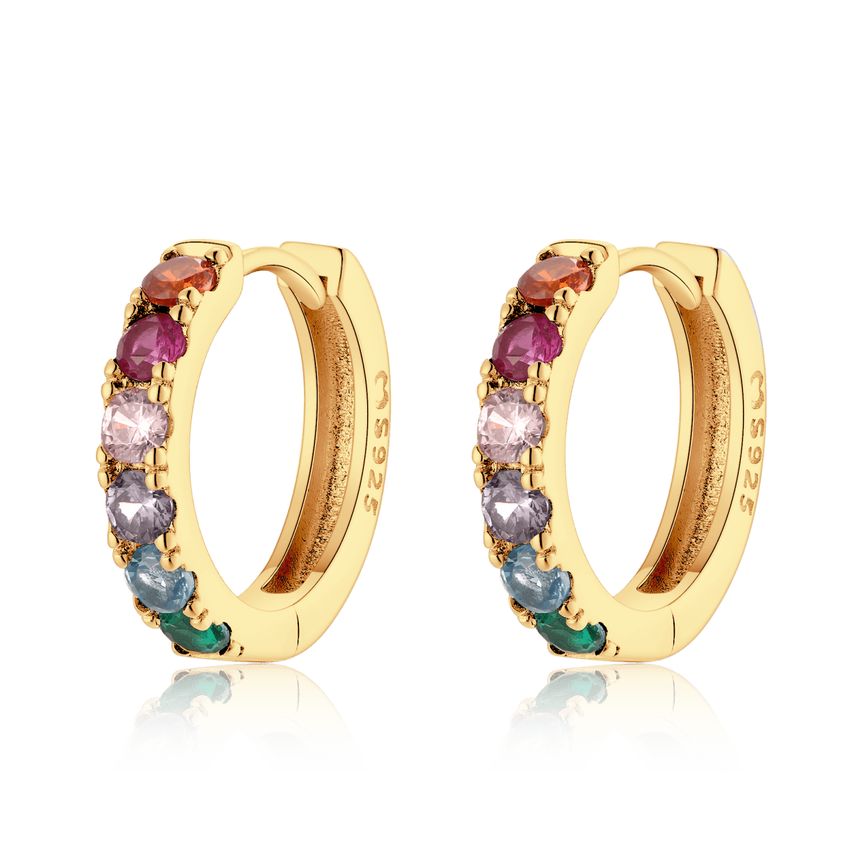 Colourful Hoop Earrings