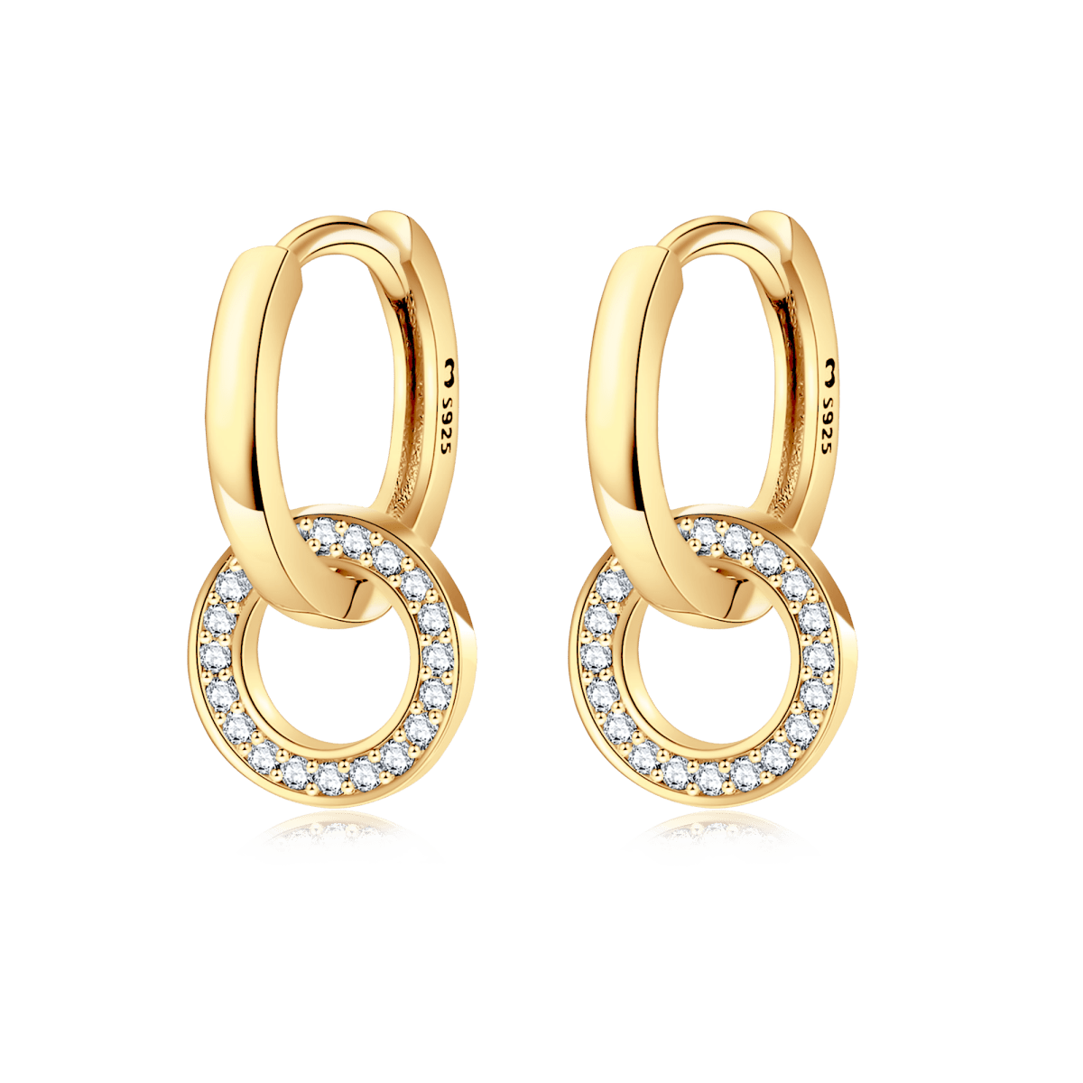 Linked Hoop Earrings
