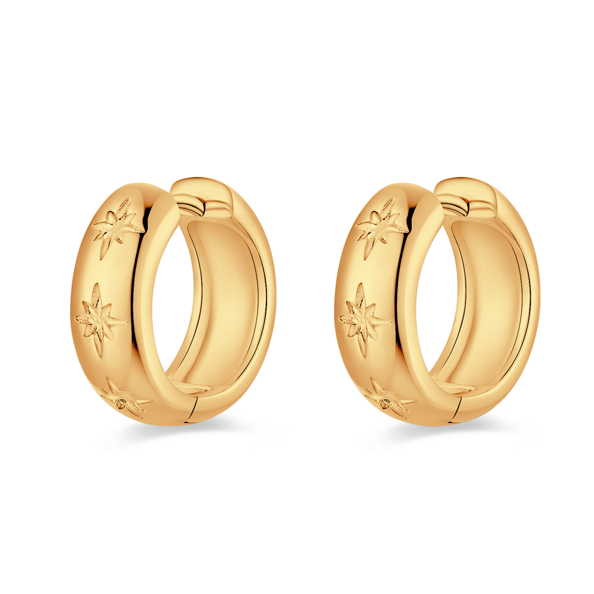 Starry Hoop Earrings