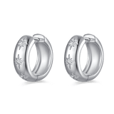 Starry Hoop Earrings