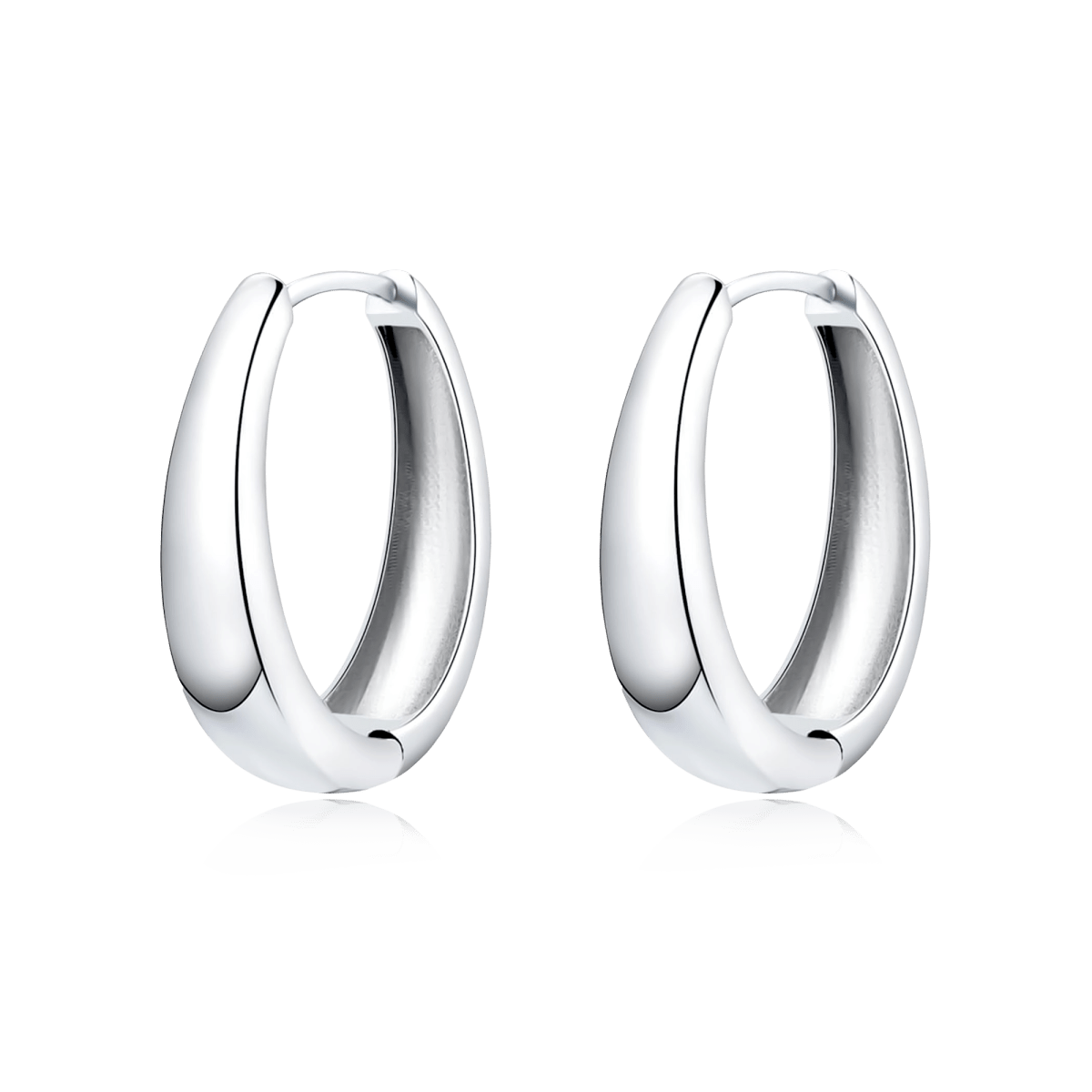 Oval Hoop Earrings