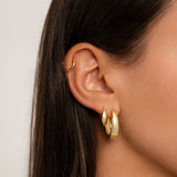 Oval Hoop Earrings
