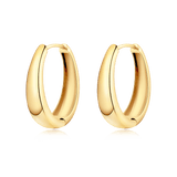 Oval Hoop Earrings