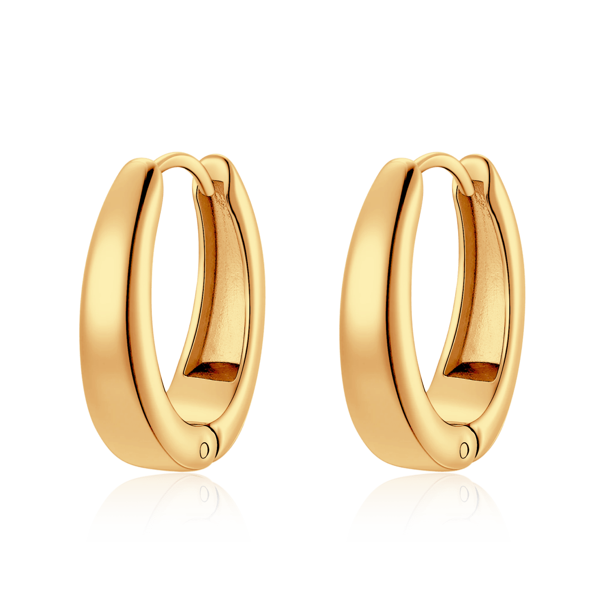 Oval Hoop Earrings