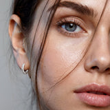 Hoop Earrings with Spring