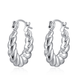 Twisted Hoop Earrings