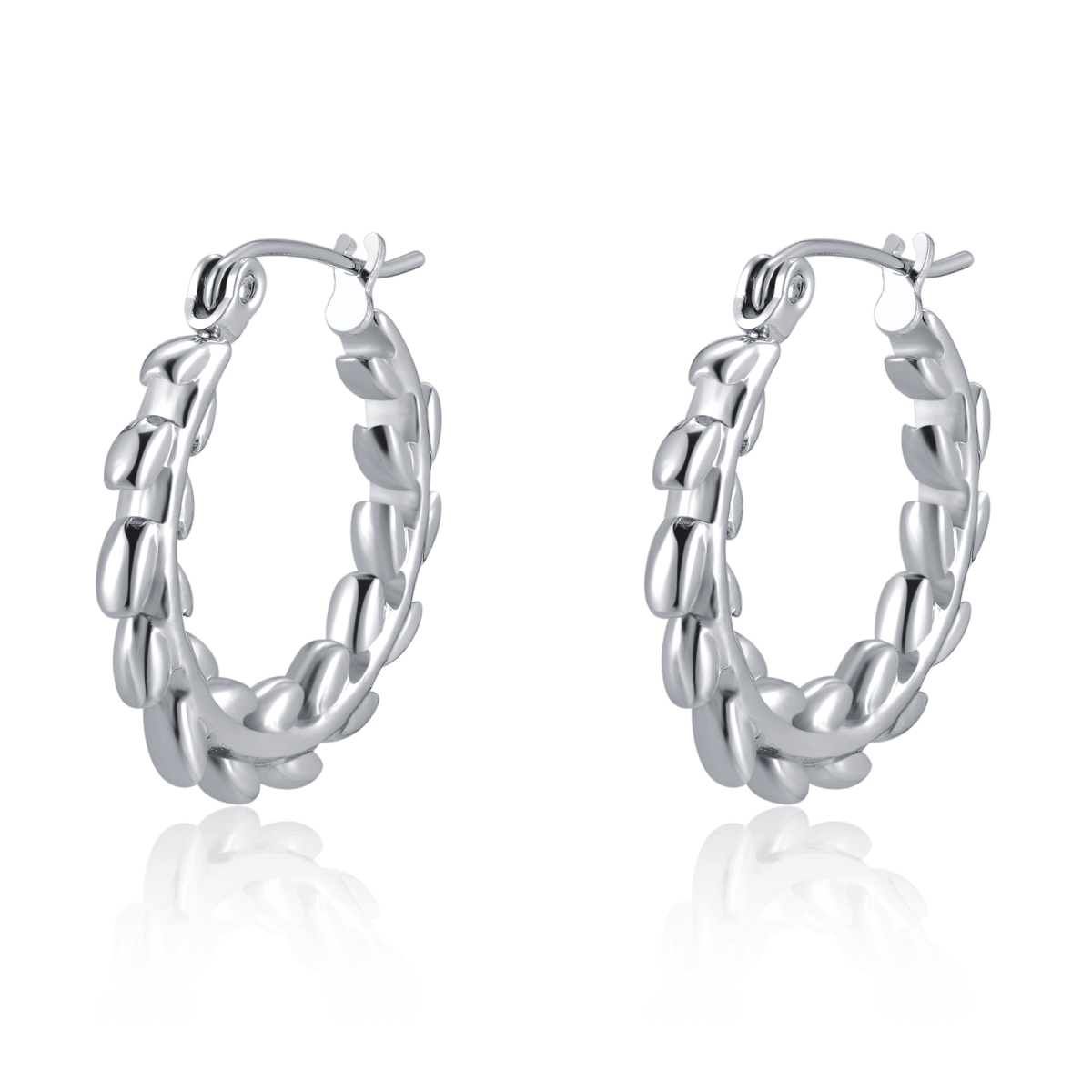 Hoop Earrings with Thread