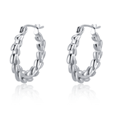 Hoop Earrings with Thread