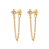 Gem Chain Earrings