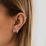 Cubic Zirconia Hoops