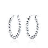 Twisted Hoop Earrings
