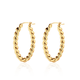Twisted Hoop Earrings